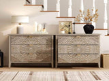 Single 3 Drawer Cabinet, American Furniture, Suitable for Bedroom, Living Room, Study W688P143785