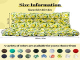 Outdoor Swing Cushions 63 Inch, Waterproof 4" Thick Porch Swing Cushion Replacement with Backrest 92934738