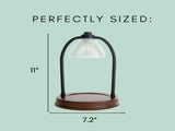 10.75" Wax Cube & Candle Warmer, Black Ribbed Glass 99022444