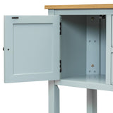 Series Ample Storage Vintage Console Table with Four Small Drawers and Bottom Shelf for Living 51302521