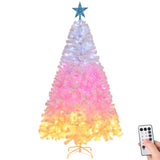 6 FT Pre-lit Artificial Christmas Tree, Xmas Tree Hinged Branches with 300 Cold/Pink/Warm 28553387