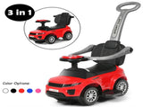 3-in-1 Kids Ride On Push Car for 12-36 Months Removable Handle Anti-Roll Board Horn Music Red 32867786