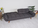 75" Flared Arm Convertible Sleeper Sofa-Dark Gray 97192761