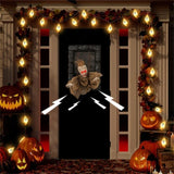 18"x12.5" Sound-Activated Halloween Zombie Prisoner Decor - Glowing Red Eyes, Creepy Sounds & 38442131