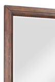 Landscape Mirror, No Assembly Required, Rustic Buckeye Finish B108P163824