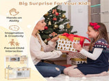 Gray Wooden Kids Play Kitchen with 13 Accessories, Pretend Cooking Set for Toddlers 3 86229535