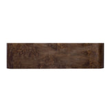 U_STYLE 60''Wooden Entryway Table with Burl Veneer, Console Table with 2 Large Drawers and Metal N711P216235P