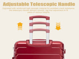 28" Large Suitcase, ABS Hardshell, Upgraded Crack-Resistant Iron Handle, Combination Lock, 360&deg W2787P536185