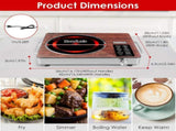 3500W Electric Single Burner Cooktop 110V - Rapid Heating Hot Plate with 4 Preset Modes 85771646