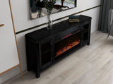 86 inch Electric Fireplace TV Console for TVs up to 95 inches, Minimal Assembly, Clove Finish B108P160243