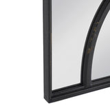 16" x 23" Rectangular Wooden Wall Mirror with Antique Black Frame, Vertical or Horizontal Home Decor W2078124316