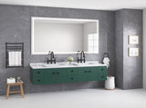 84 x 48 Inch LED Bathroom Mirror with Front and Backlight, Wall Mounted Vanity Mirror, Anti-Fog, W2287P277637