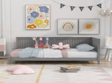 Twin Size Wood Daybed/Sofa Bed, Gray WF297689AAE