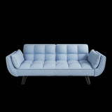 57 "blue sofa Soft two armrests throw pillow pillow comfortable fit apartment bedroom small space W1658135096