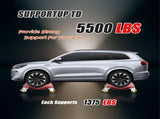 5500 lbs Tire Wheel Dolly Car Set of 4, Heavy Duty Robust & Durable Steel Car Mover with Antiskid W2019P399465