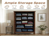 Brown P2 Particleboard MDF Melamine 80*40*115cm Framed, Double Handles, 96306175
