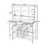 TOPMAX 66" Large Outdoor Farmhouse Wooden Potting Bench Table, Garden Workstation with 2 Drawers, WF300211AAD