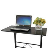 ZNTS [New code:02459213]Removable P2 15MM Chipboard & Steel Side Table Black 35949571