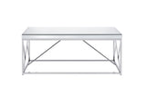 Evelyn - Mirror Top Cocktail Table - Gray B081P157777
