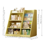 Yellow Wooden Toy Storage Organizer Cabinet Kids Bookshelf Children Bookcase Toddler Baby Sling Book W2876P233539