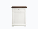 10 Gallon Tilt Out Trash Cabinet Freestanding Trash Bin Cabinet Wood Garbage Recycling Cabinet with 64350524