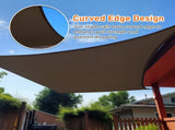 16'X20' Mocha HDPE sunshade sail 89005906