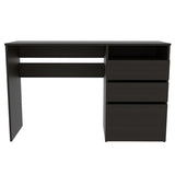 Dublin Three Drawer Computer Desk, One Shelf -Black B20091905