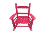 Children's rocking rose red chair- Indoor or Outdoor -Suitable for kids-Durable 01417255