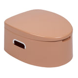 ZNTS Portable Toilet with Non-slip Mat Brown 79167273