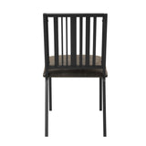 ZNTS ACME Zudora Side Chair , Synthetic Leather & Black Finish DN01758