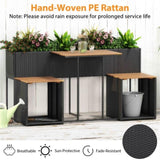 Garden table and chair with elevated garden bed 79214042