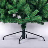 ZNTS 6ft Artificial Christmas Tree Full Natural Spruce PVC Fir Tree Foldable Metal Stand Unlit Green 06449085