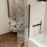 30 in. W * 58 in. H Rise and down rotation shaft door Shower Doors for Bathtub, 1/4" Thick W2965P277704