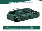 Modern Memory Foam Compressed Sofa,2 Seater Large Sectional Couches for Living Room,Pet-Friendly 57128600