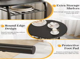3-Piece Small Dining set, Table and Chair Set for 2 ,for Living Room, Dining Room, Kitchen, Black 33875299