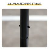 20 x 10 ft Large Metal Chicken Coop, Walk-in Poultry Cage Chicken Hen Run House with Waterproof 67665023