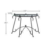 ZNTS Tempered Glass Surface Console Table Coffee Table with Sturdy Construction for Living Room W2167P168779