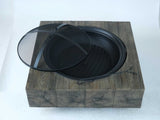 Wood-Fueled Outdoor Fire Pit with Wood Grain Design W2734P228321