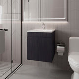 Wengue Bathroom Vanity with two Doors B062P355536