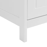 ZNTS Bathroom Storage Cabinet, Cabinet with Two Doors and Drawers, Adjustable Shelf, MDF Board, White 98836434