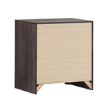 2 Drawers MDF Nightstand in Barrel Oak Finish B016P255592