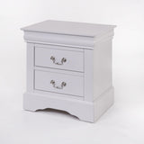 Louis Philippe III White Finish Nightstand B2726P261215