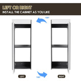 12" Bathroom Side Cabinet,Soft Close Doors,Float Mounting Design, W999P248644