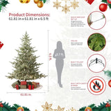 Colorado Blue Spruce 7.5ft Christmas Tree Pre-Lit Artificial Full with 4,076 Branch Tips & 1,518 45174878