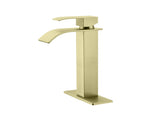 Waterfall Spout Single Handle Bathroom Sink Faucet 38850385