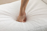 031-Teddy Fabric Single Bench Shoe Bench Makeup Bench For Bedroom Indoor,Ivory W527122003
