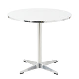 Modern circular dining table and small tea table, with a minimalist style, suitable for use in W2565P248234