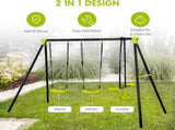 XNS008 interesting triple children metal safe set 440lbs for outdoor playground three seat W171194386