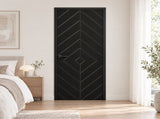 24 in. x 80 in. Hollow Core Black Painted Composite MDF Interior Door Slab B2763P609392