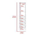 White 3-Drawer 3-Shelf Linen Cabinet B06280383